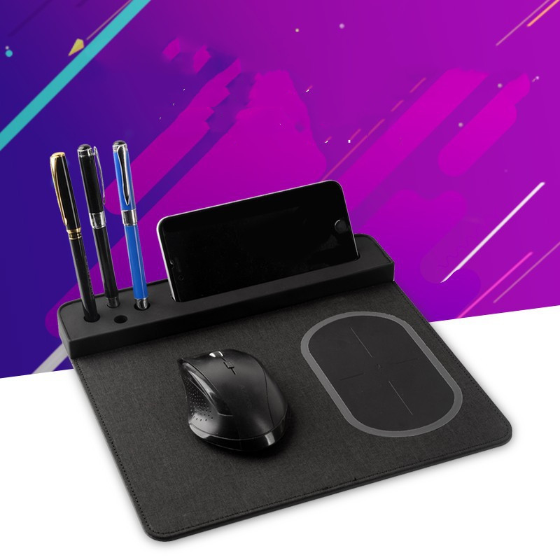 Multifunctional Creative Wireless Charging Mouse Pad With Usb Charger