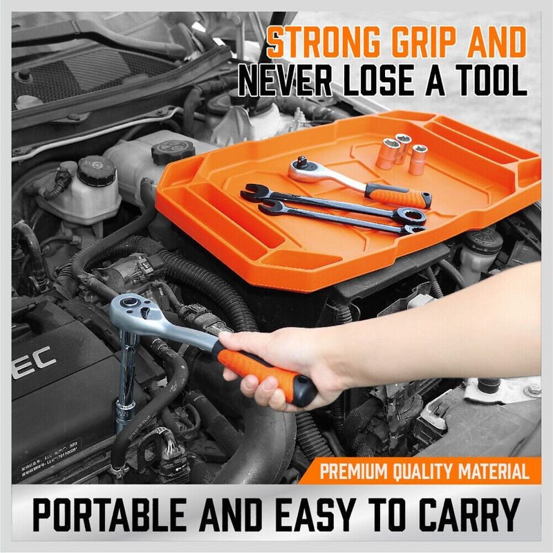 HORUSDY Tool Trays Socket Organiser Parts Holder Mats