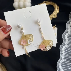 Chinese Fan Earrings