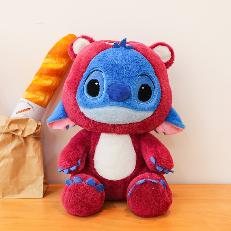 Giant Size Plush Stitch Pikachu Doll  Soft Stuffed Animal Pillow, Strawberry Bear Plush Toys, Perfect Gift for All Ages