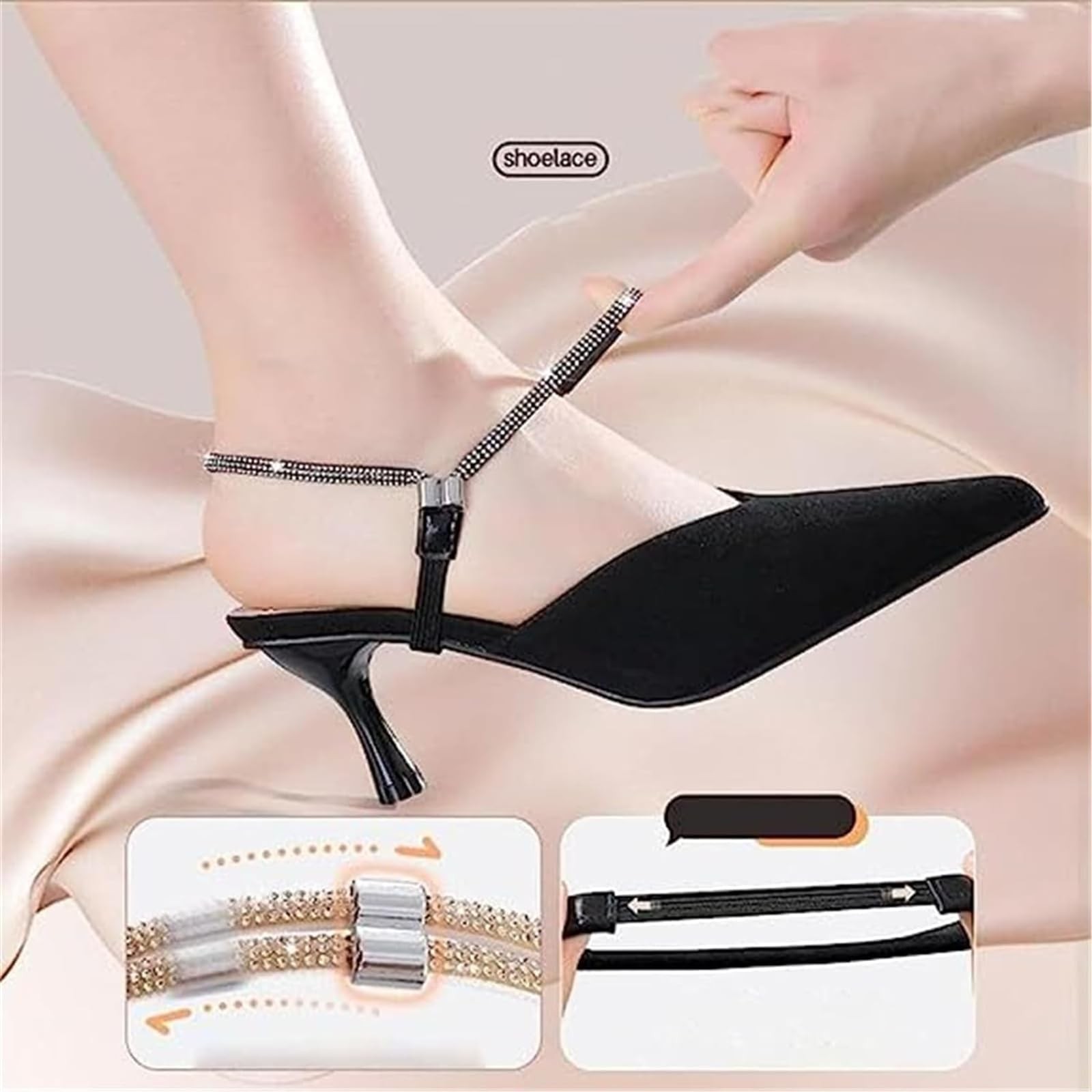 Elastic High Heels Shoe Strapsð