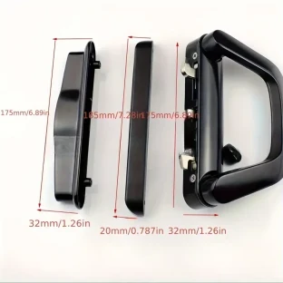 Glass Patio Sliding Door Lock Handle Set - Security Hardware with Key