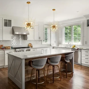 Luxurious Golden Crystal Chandelier