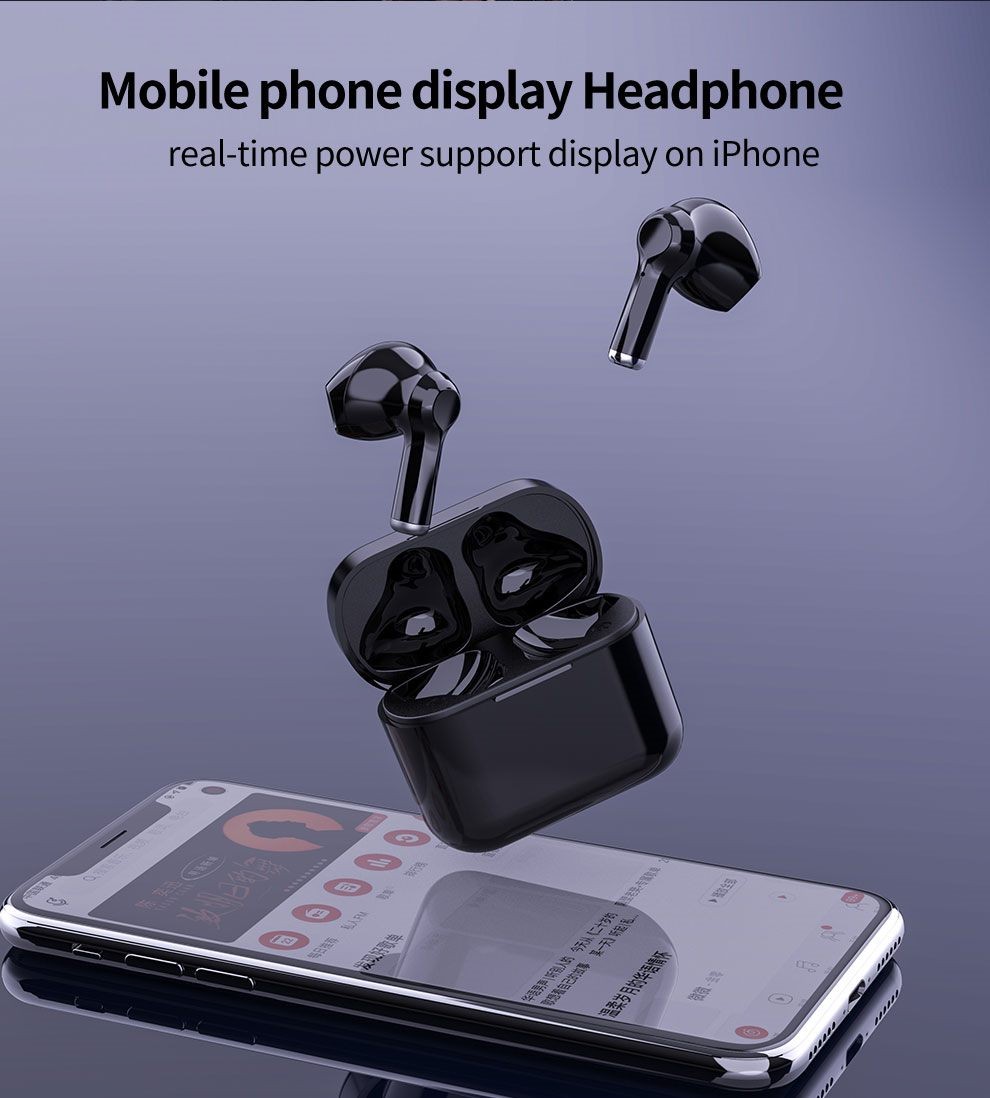 Zealot T3 TWS Wireless Earbuds, Noise Canceling, High Quality Sound, Black