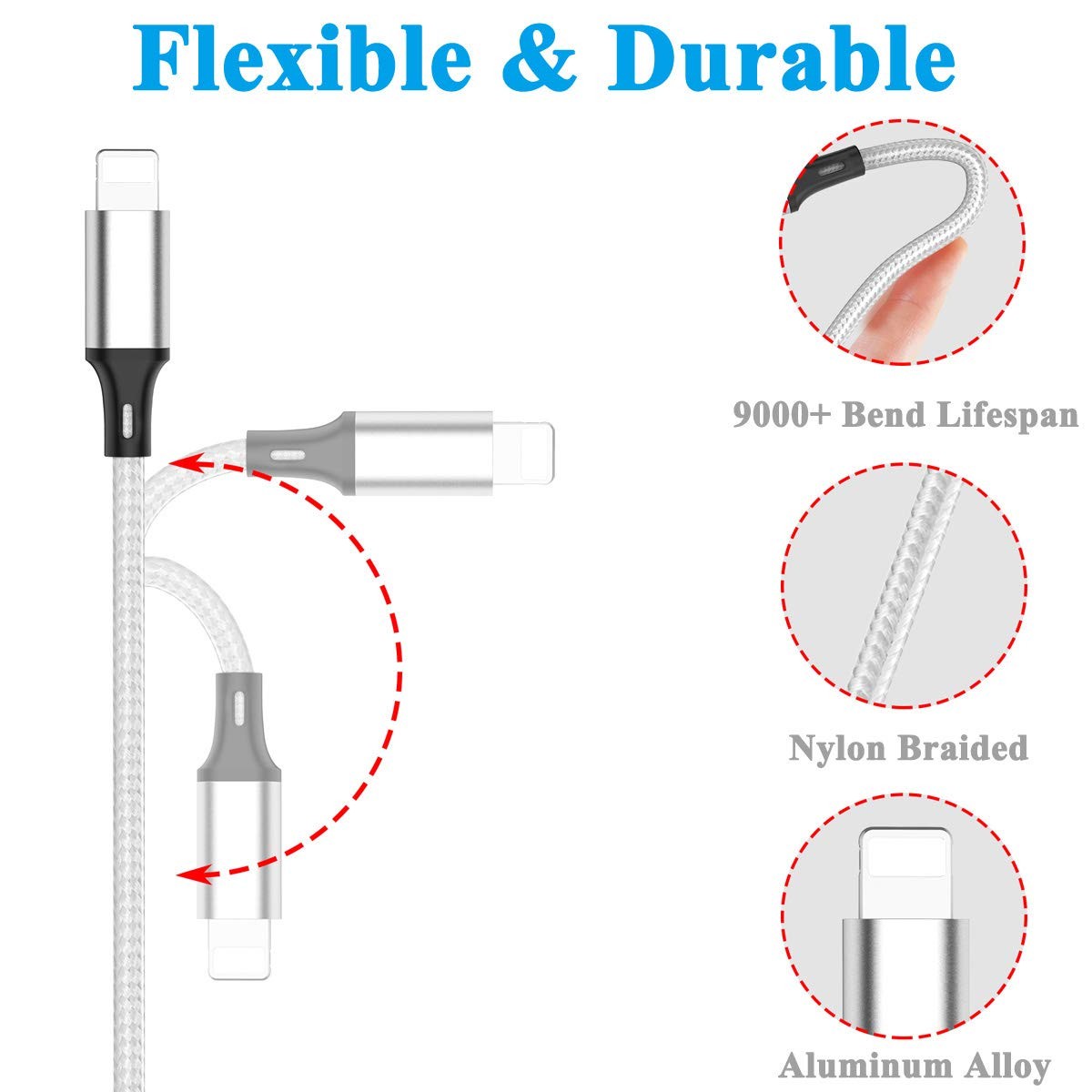 Multi USB 3-in-1 Charger Cable - Type-C and Micro USB Connectors