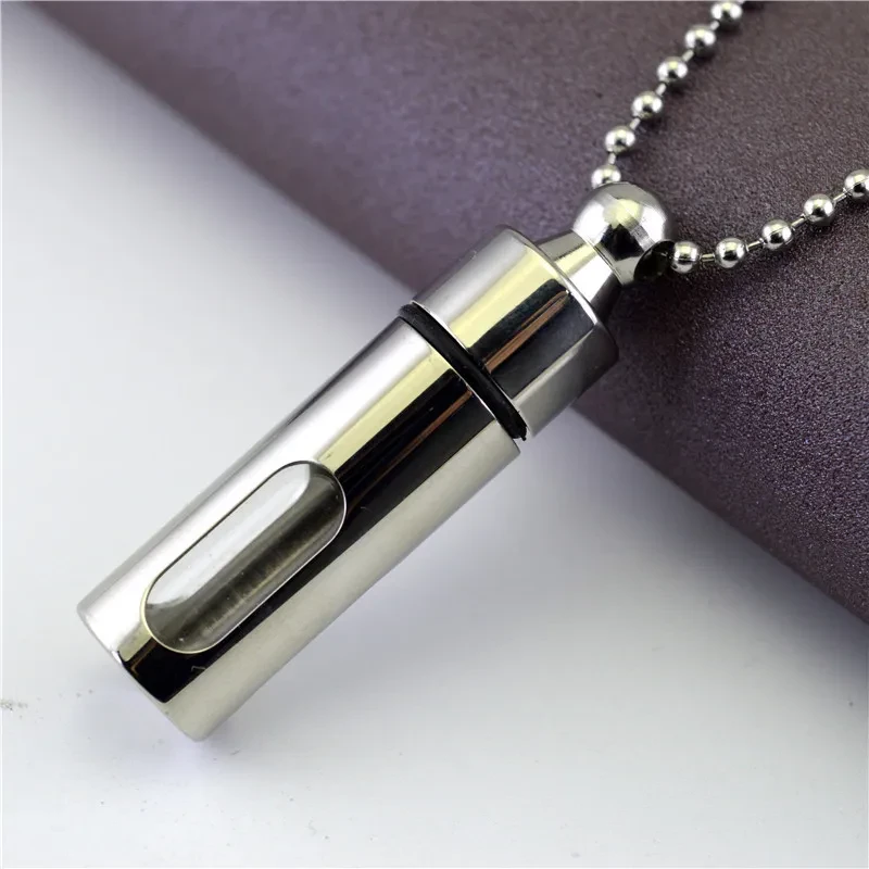 Perfume bottle necklace