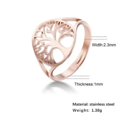Retro Tree of Life Ring