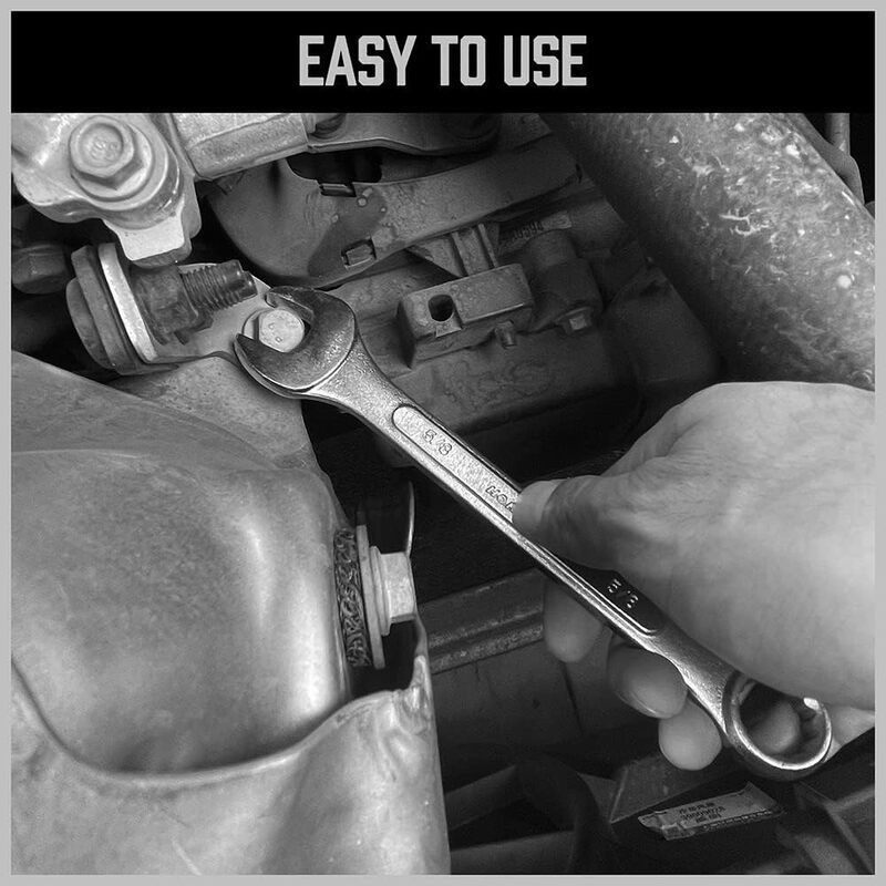 Duo Metric SAE Combination Spanner Wrench Set Extra Long