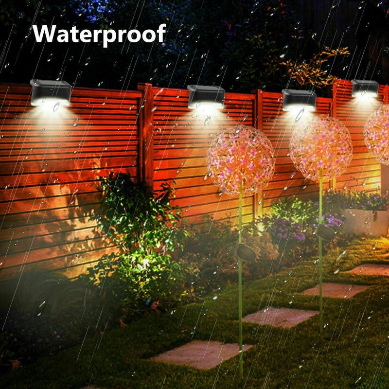 Solar Lights Outdoor Garden Deck Step Stair Lamps