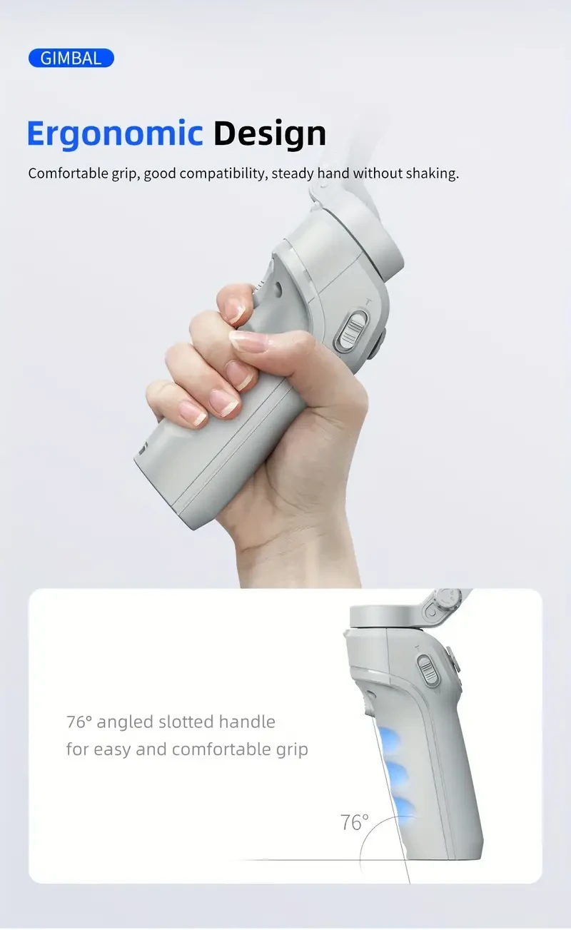 ProPlus 3-Axis Smartphone Gimbal â Foldable & Vlog Ready