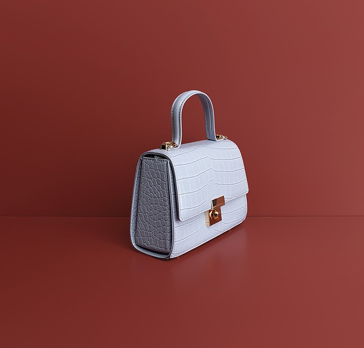 Women's Leather Niche Design Hand-Held Diagonal Bag