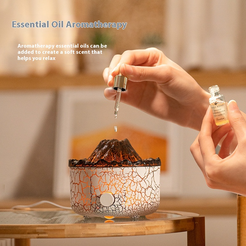 Lava Volcano Aroma Diffuser Smoke Ring Humidifier