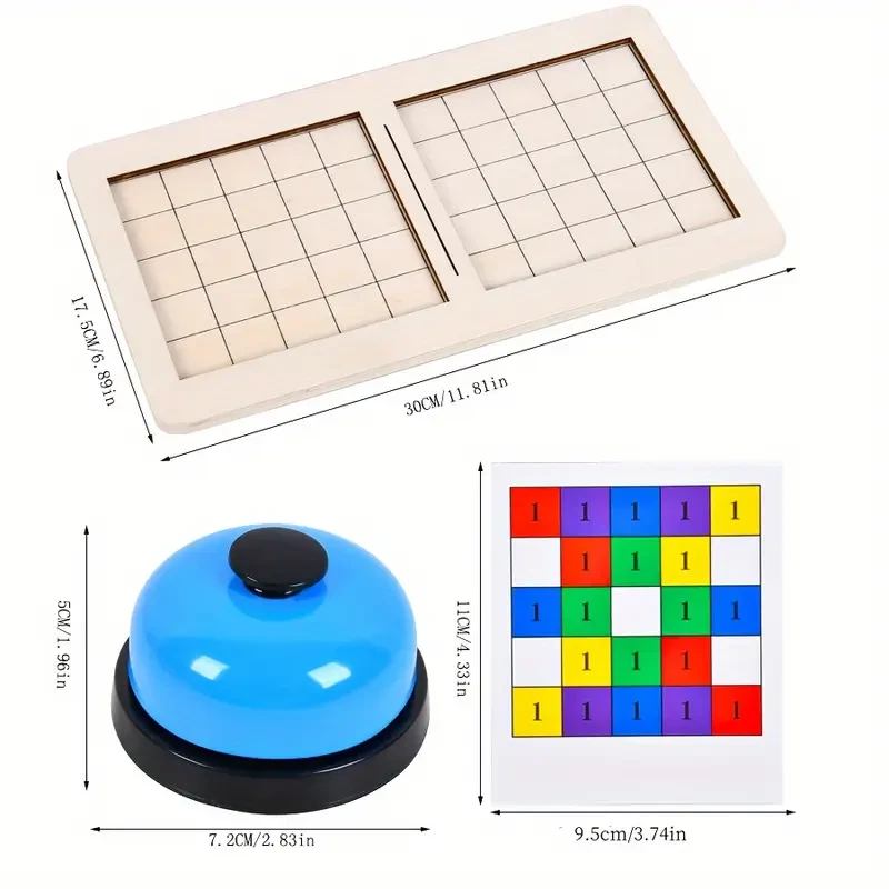 Wooden Dual Player Battle Blocks