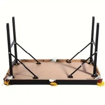 Adjustable Height Mini Pool Table Set â Folding Billiards Table with Iron Frame
