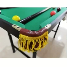 Adjustable Height Mini Pool Table Set â Folding Billiards Table with Iron Frame