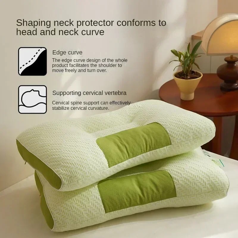 Memory Cotton Bamboo Charcoal Pillow Core  Sleep Aid for Cervical Spine Protection