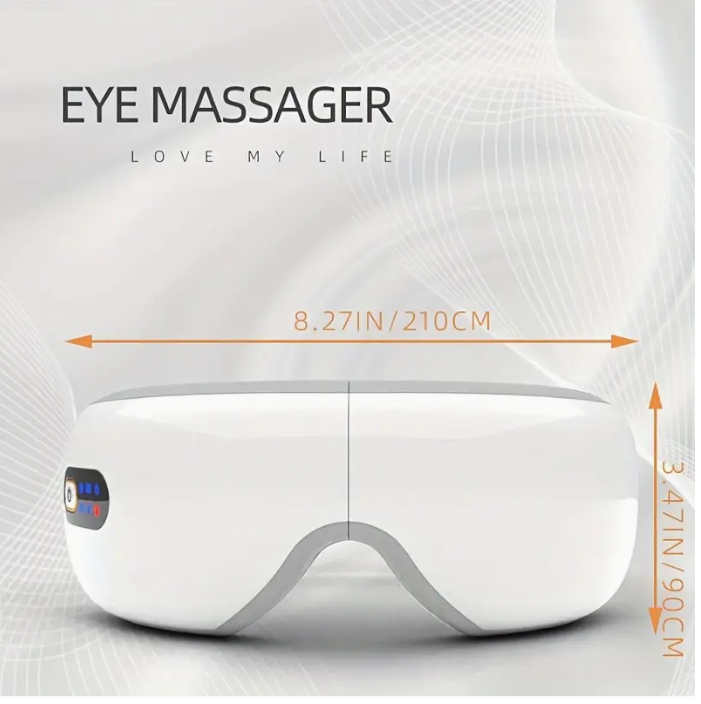Relaxing Eye Massager - Professional Massage Equipment for Migraines and Eye Care with Heat, Music, and 5 Modes