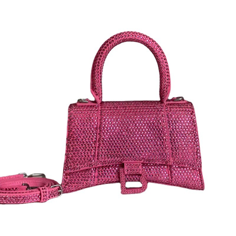 Pure Hand Heavy Work Full Diamond Lingbling Hourglass Bag