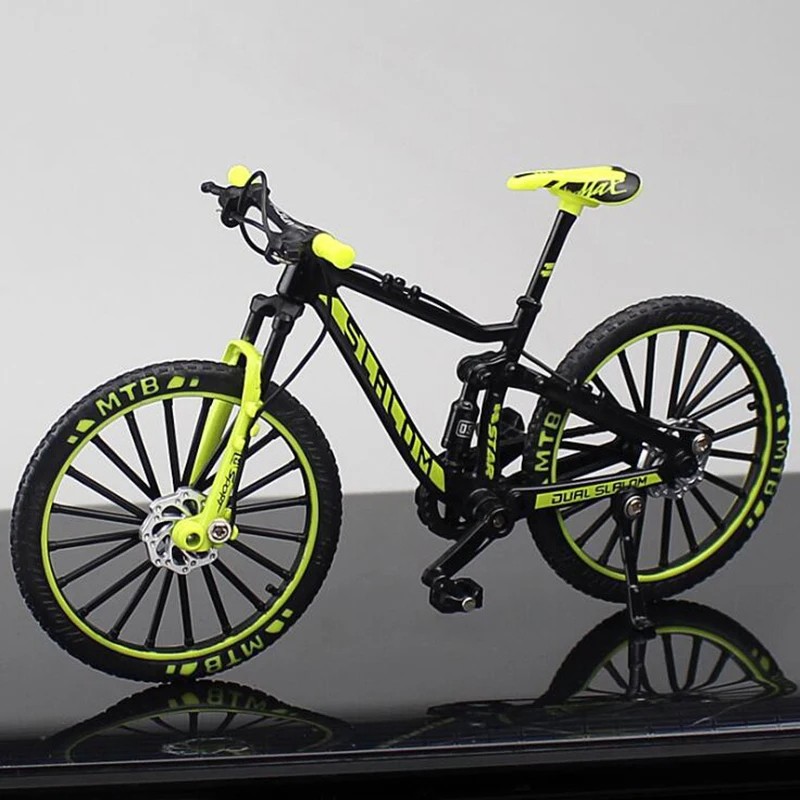 1:10 Mini Alloy Bicycle Model  Diecast Metal Finger Racing Mountain Bike