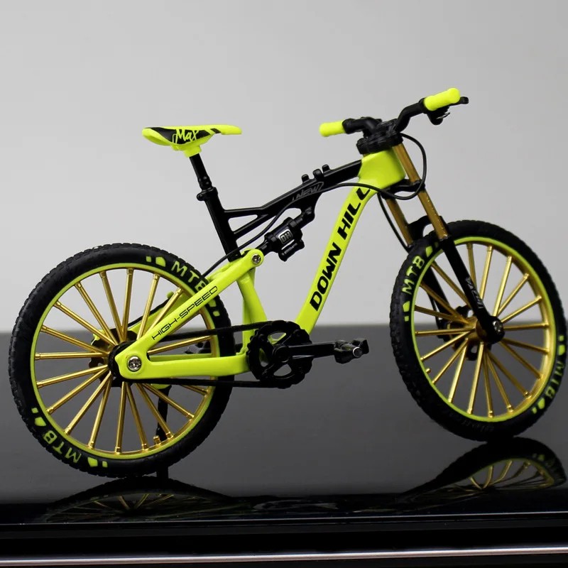 1:10 Mini Alloy Bicycle Model  Diecast Metal Finger Racing Mountain Bike
