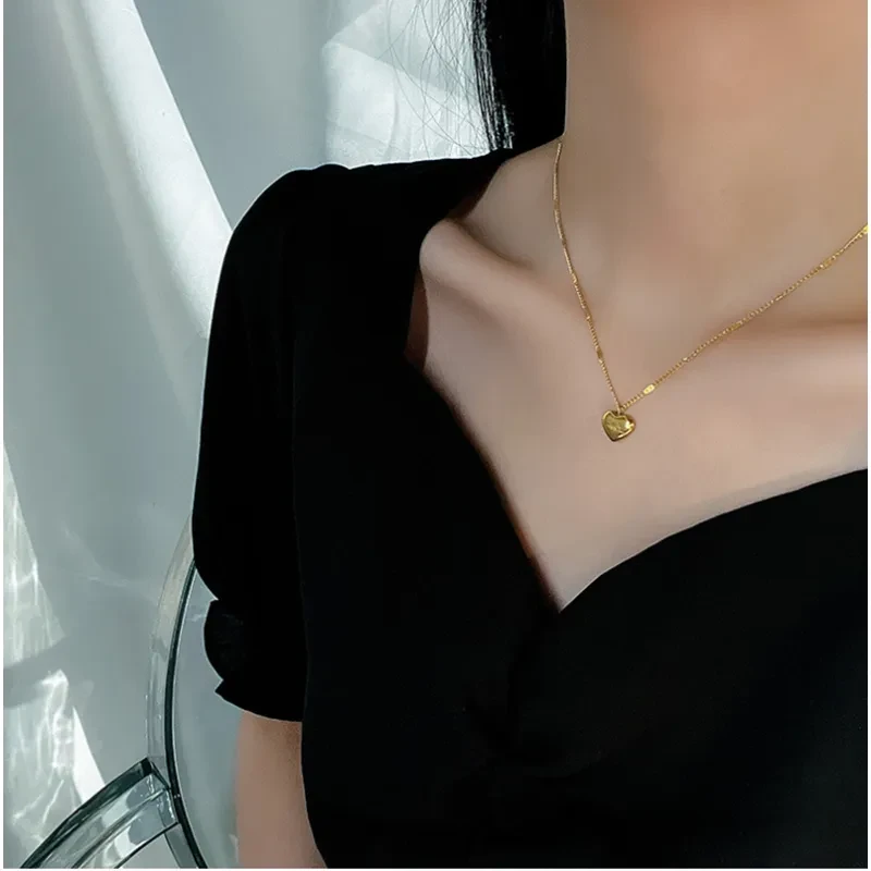 Fashion Jewelry Simple Love Heart Pendant For Women