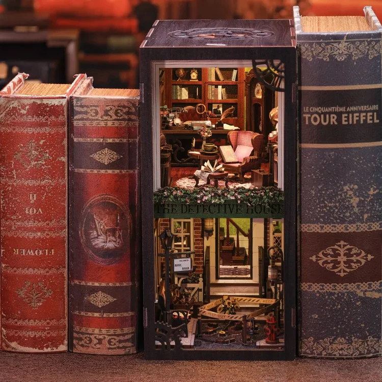 Detective Agency Diy Wooden 3d Stereo Hand-assembled Book