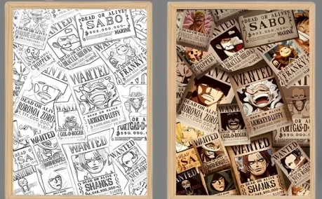 One Piece Wanted Poster Light Frame