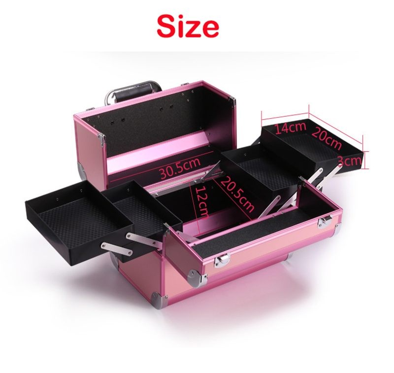 Makeup Case Cosmetic Silver