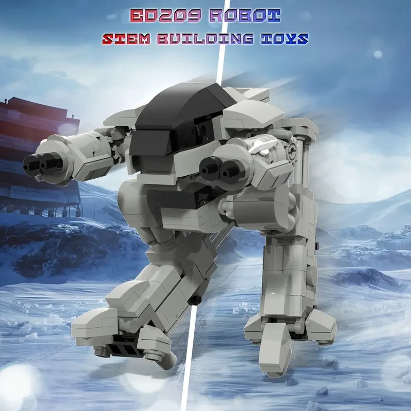 [Multifunctional] Gray Robot Brick Building Set