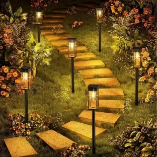 Solar LED Landscape Lights, Energy-Saving Touch Control Tungsten Style Lamp
