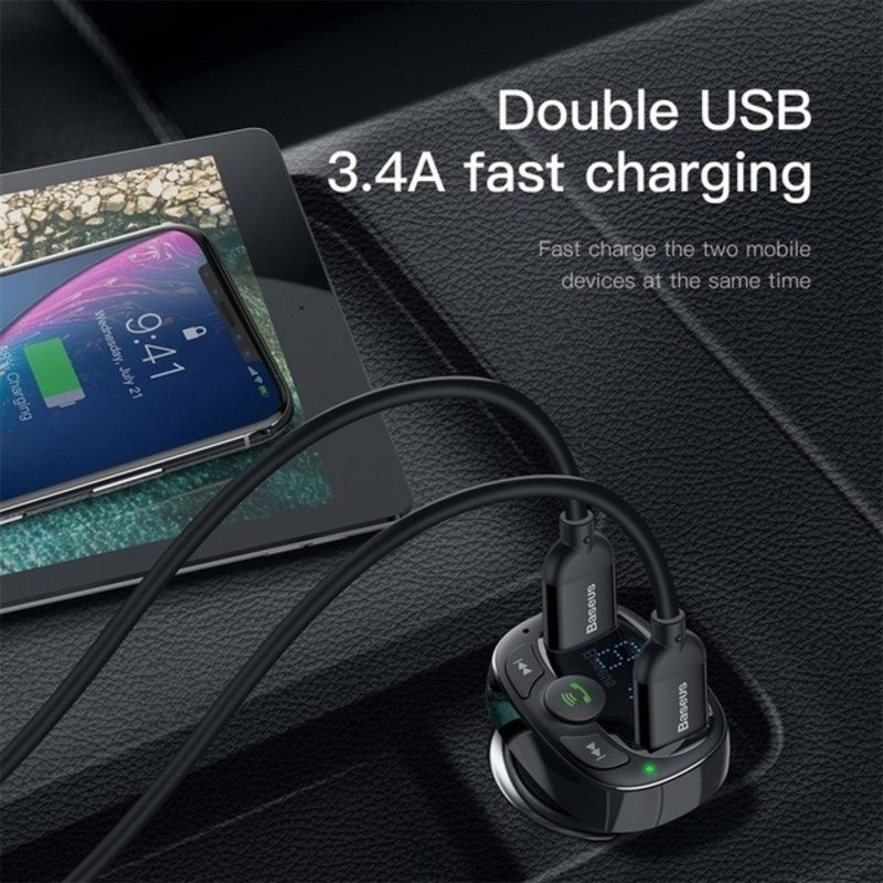 Bluetooth FM Transmitter Wireless MP3 Player Car Charger