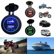 Dual USB Car Charger Socket Power Adapter
