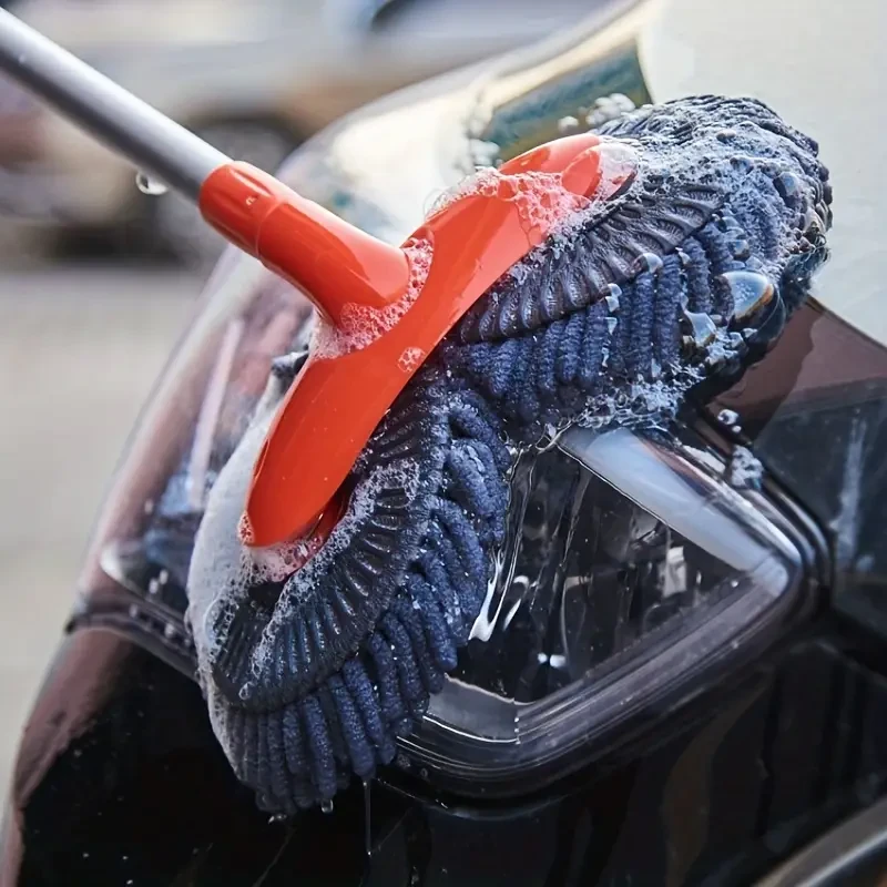Deluxe Plush Car Cleaning Kit - Soft Microfiber Brush