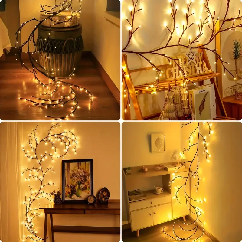 AMill 8-Pattern USB Vine Decorative Lights - 96 LED Branch Lights