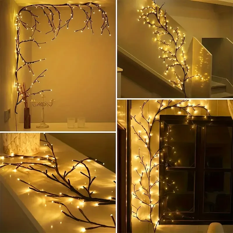 AMill 8-Pattern USB Vine Decorative Lights - 96 LED Branch Lights