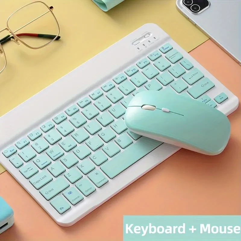 Compact Wireless Keyboard and Mouse Combo