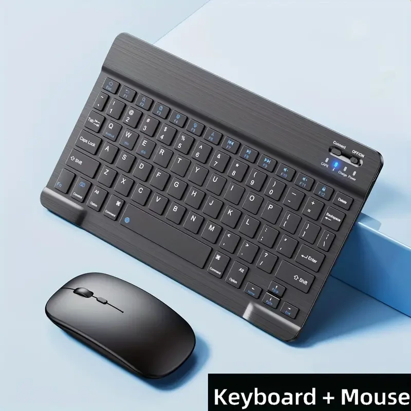 Compact Wireless Keyboard and Mouse Combo