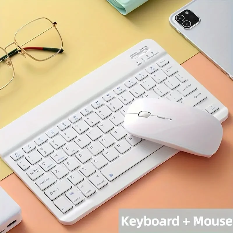 Compact Wireless Keyboard and Mouse Combo