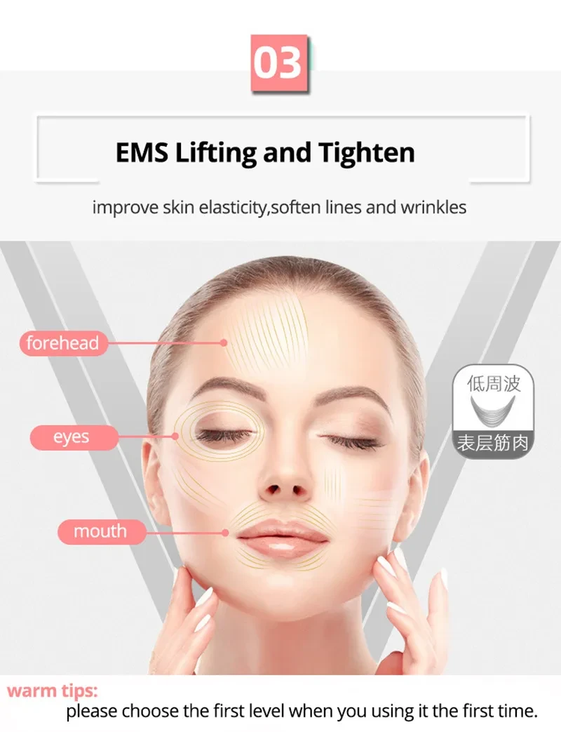 Multifunctional skin rejuvenation care instrument qi