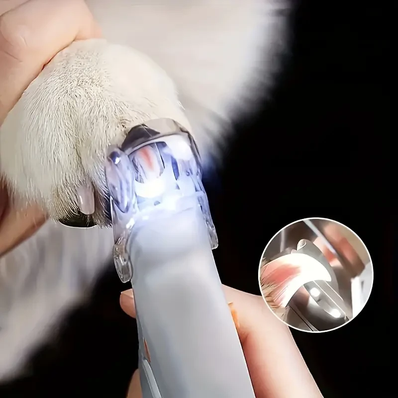 LED Pet Nail Clipper for Safe Dog and Cat Paw Grooming