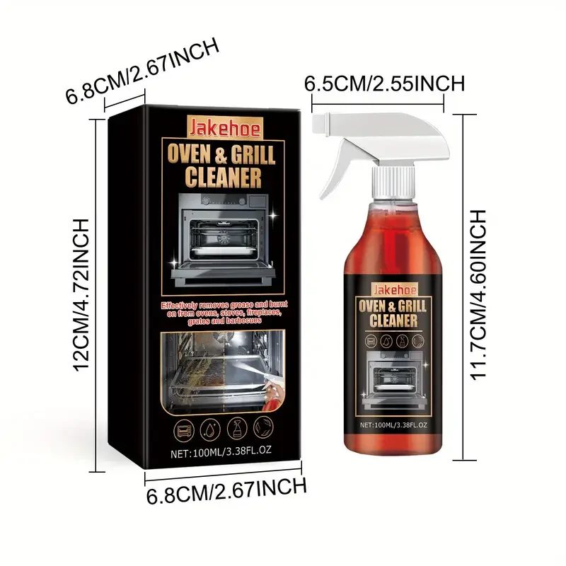 3.38oz Stovetop & Oven Foam Cleaner - Stain Remover & Degreaser