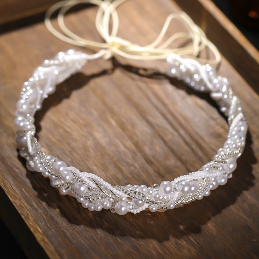 Bridal Headband Wedding Dress Women Headband Handmade