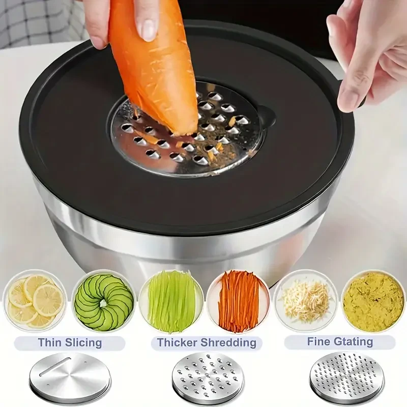 YUHUPHYLLIC 8pcs Mixing Bowl Set