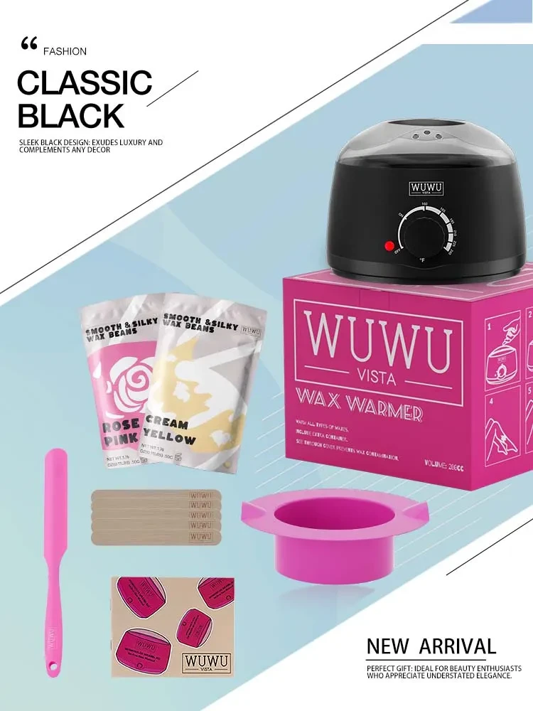 WUWUVISTA Hair Removal Wax Kit