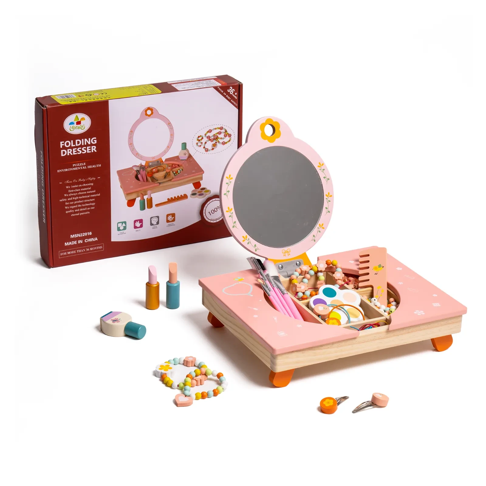 Robud Wooden Makeup Toy Set