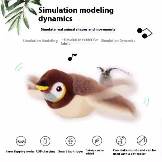 Sound Vibration-sensing Funny Smart Cat Toy