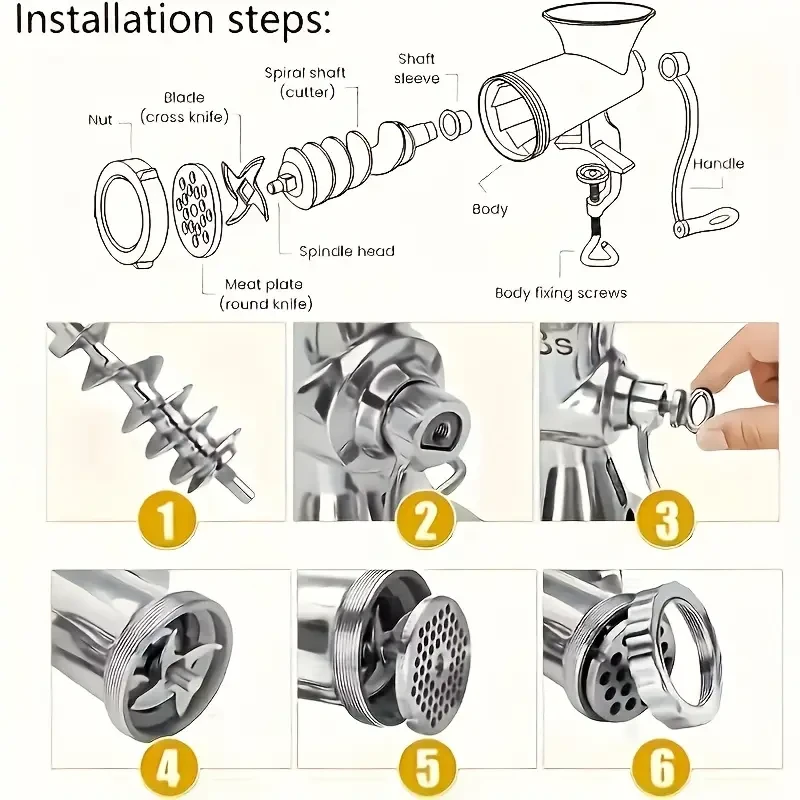 1pc PMMJ Manual Meat Grinder