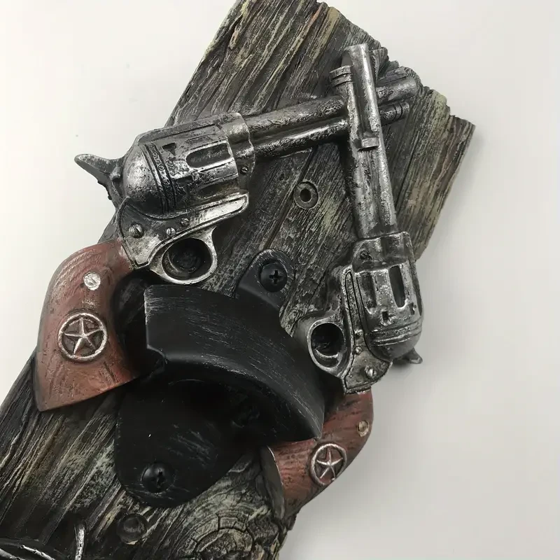 1pc, Unique Double Gun Bottle Opener Pendant