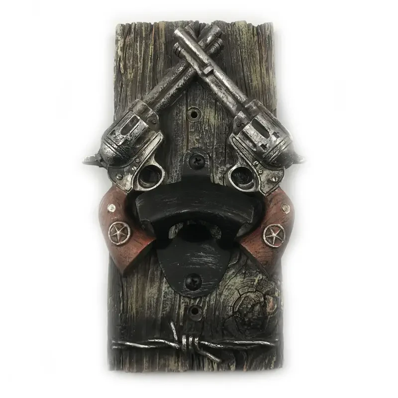 1pc, Unique Double Gun Bottle Opener Pendant