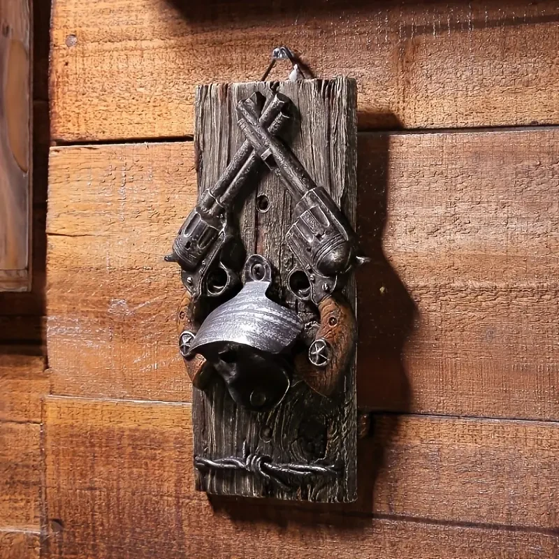 1pc, Unique Double Gun Bottle Opener Pendant